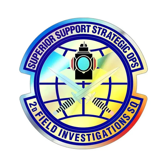 2d Field Investigations Squadron (U.S. Air Force) Holographic STICKER Die-Cut Vinyl Decal 6 Inch Holographic - The Sticker Space