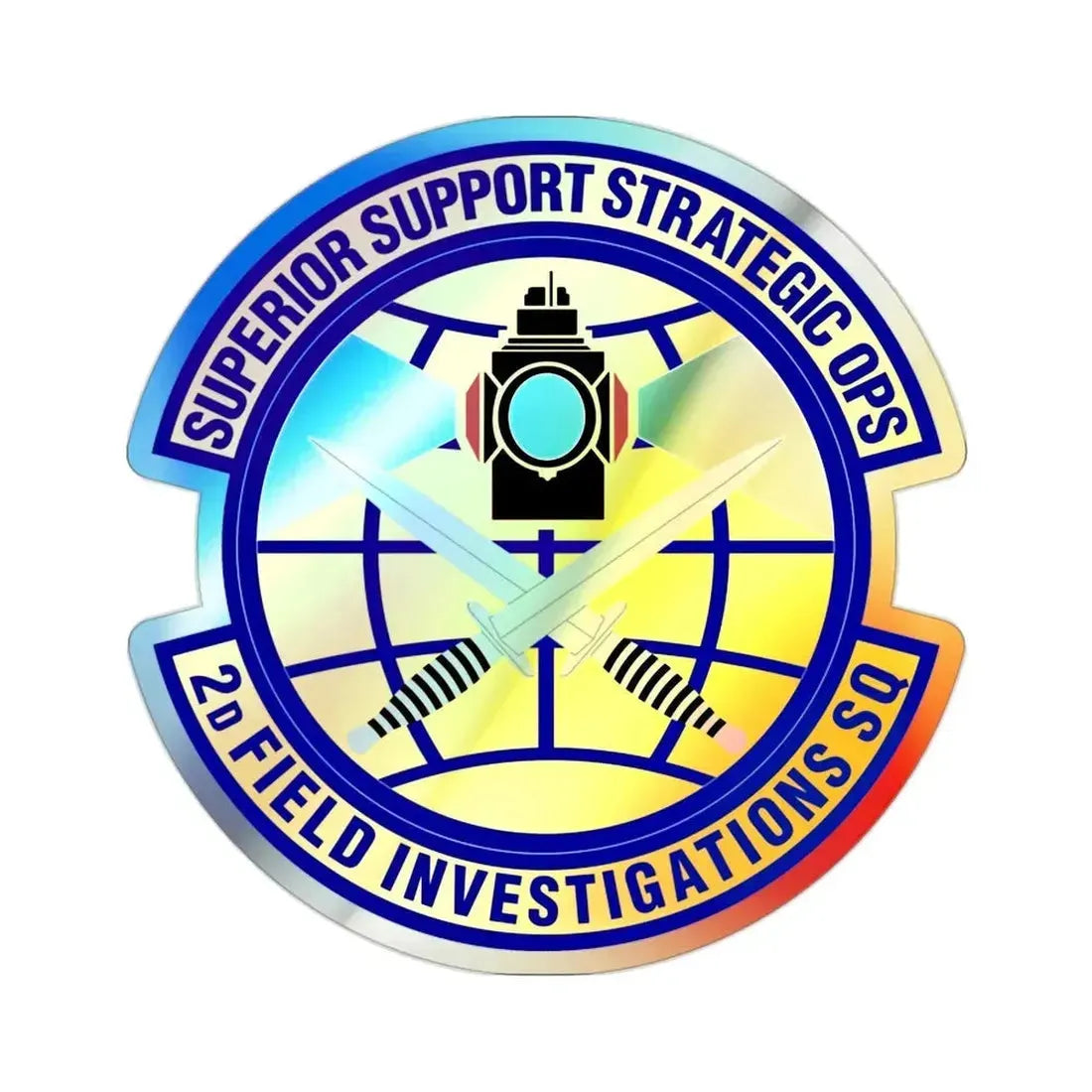 2d Field Investigations Squadron (U.S. Air Force) Holographic STICKER Die-Cut Vinyl Decal - The Sticker Space