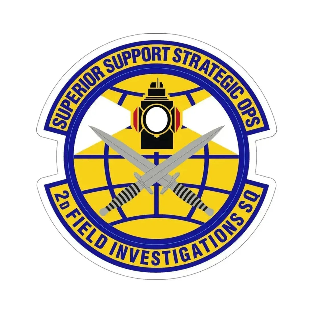 2d Field Investigations Squadron (U.S. Air Force) STICKER Vinyl Die-Cut Decal 4 Inch - The Sticker Space