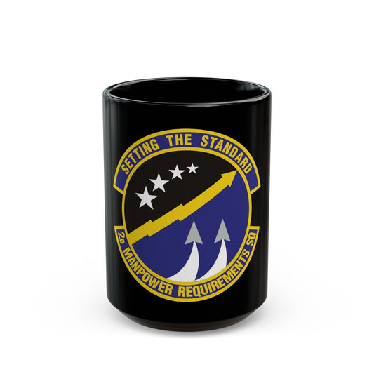 2d Manpower Requirements Squadron (U.S. Air Force) Black Coffee Mug-15oz-The Sticker Space