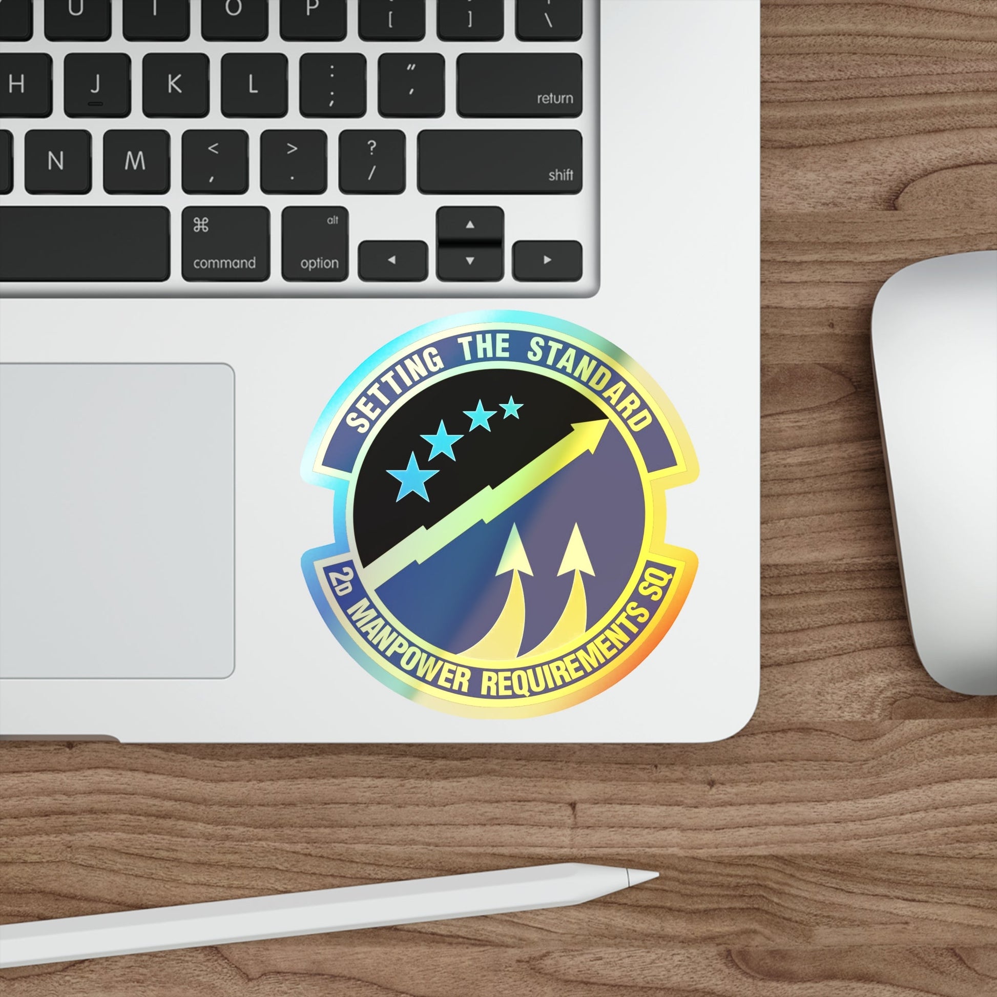 2d Manpower Requirements Squadron (U.S. Air Force) Holographic STICKER Die-Cut Vinyl Decal-The Sticker Space