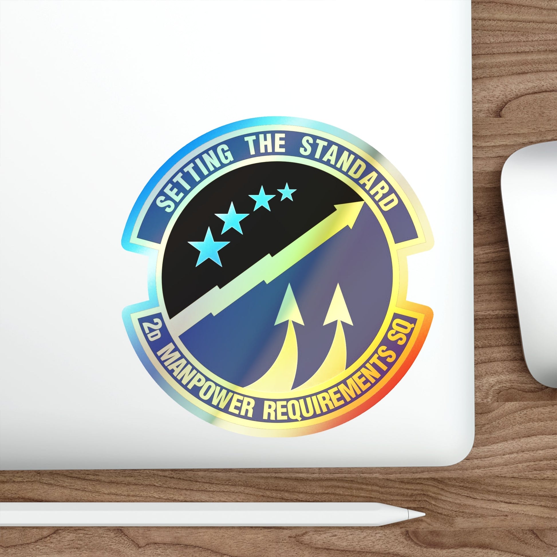 2d Manpower Requirements Squadron (U.S. Air Force) Holographic STICKER Die-Cut Vinyl Decal-The Sticker Space