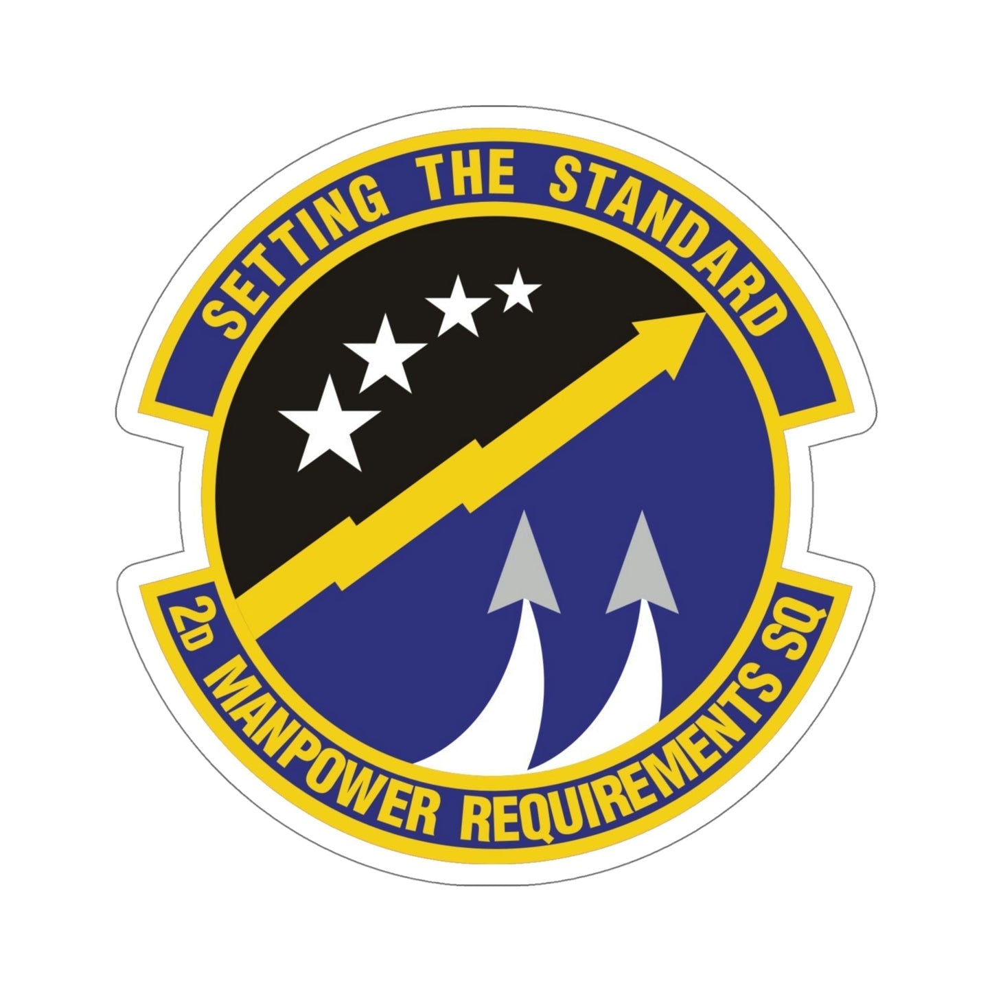 2d Manpower Requirements Squadron (U.S. Air Force) STICKER Vinyl Die-Cut Decal-6 Inch-The Sticker Space