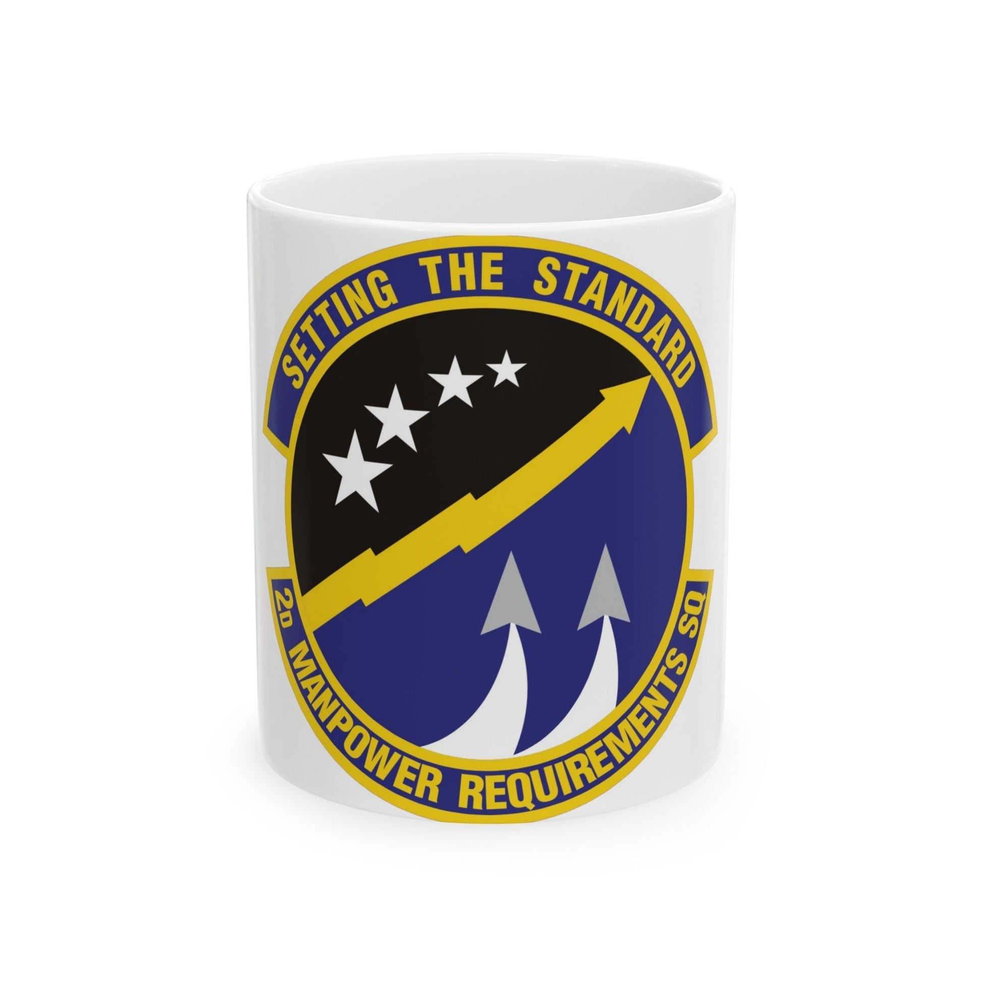 2d Manpower Requirements Squadron (U.S. Air Force) White Coffee Mug-11oz-The Sticker Space