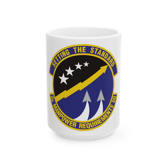 2d Manpower Requirements Squadron (U.S. Air Force) White Coffee Mug-15oz-The Sticker Space