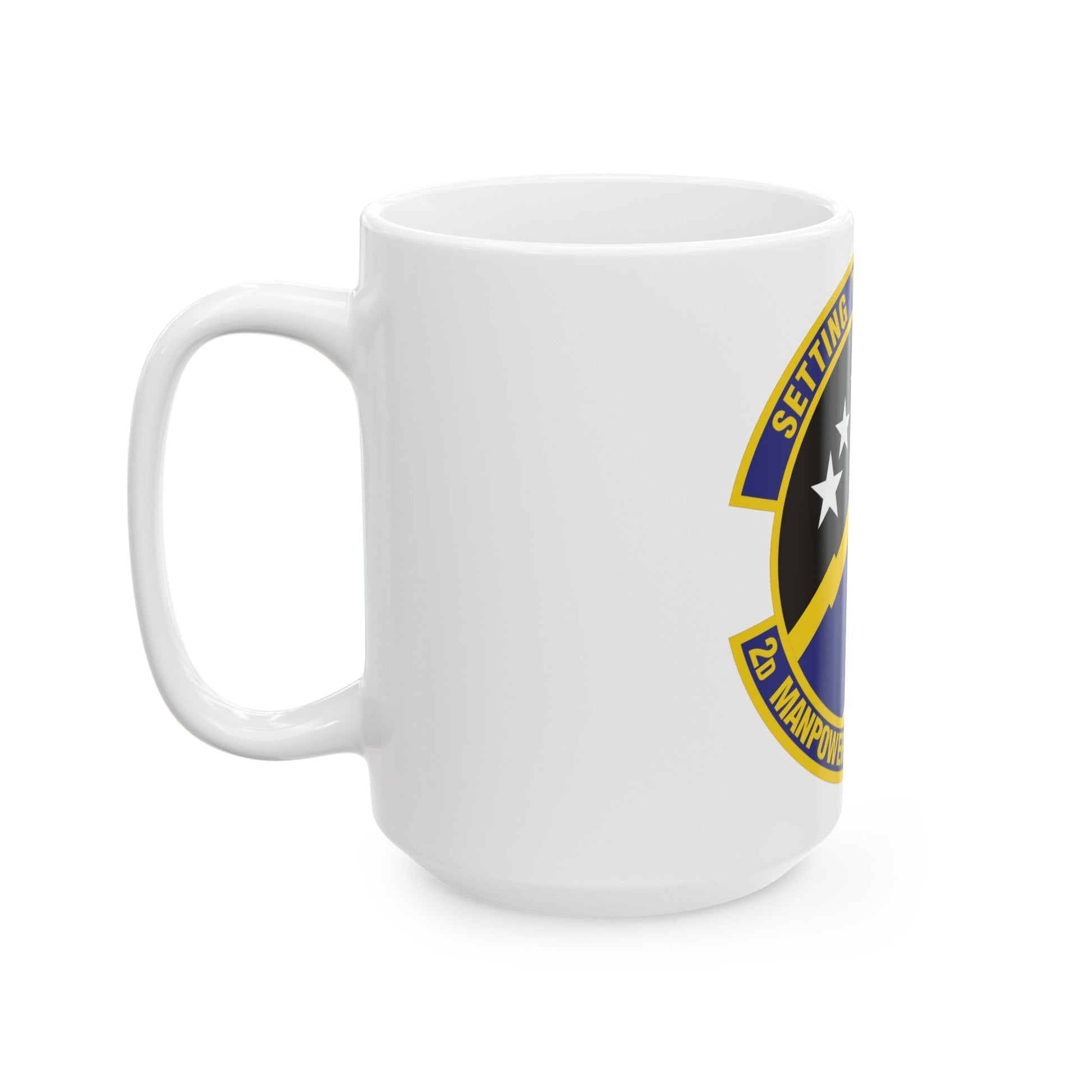 2d Manpower Requirements Squadron (U.S. Air Force) White Coffee Mug-The Sticker Space