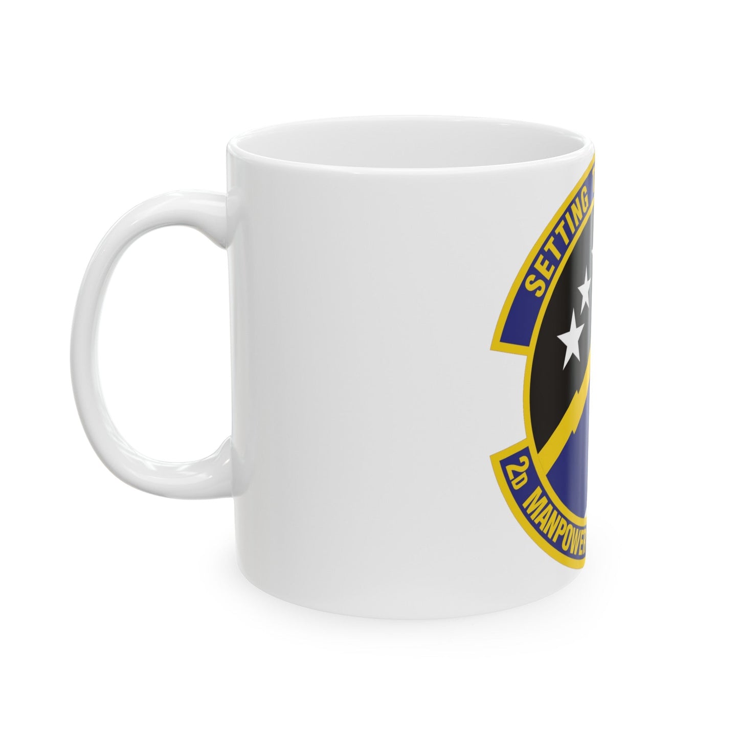 2d Manpower Requirements Squadron (U.S. Air Force) White Coffee Mug-The Sticker Space