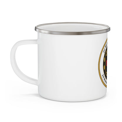 2d Medical Battalion 2d Marine Logistical Group (USMC) Enamel Mug-12oz-The Sticker Space