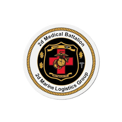 2d Medical Battalion 2d Marine Logistical Group (USMC) Refrigerator Magnet 3 Inch - The Sticker Space