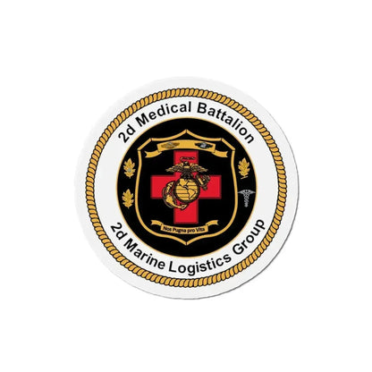 2d Medical Battalion 2d Marine Logistical Group (USMC) Refrigerator Magnet 5 Inch - The Sticker Space