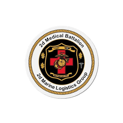 2d Medical Battalion 2d Marine Logistical Group (USMC) Refrigerator Magnet 6 Inch - The Sticker Space