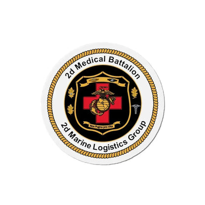 2d Medical Battalion 2d Marine Logistical Group (USMC) Refrigerator Magnet - The Sticker Space
