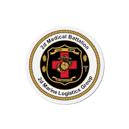 2d Medical Battalion 2d Marine Logistical Group (USMC) Refrigerator Magnet - The Sticker Space