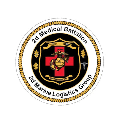 2d Medical Battalion 2d Marine Logistical Group (USMC) STICKER Vinyl Die-Cut Decal 6 Inch - The Sticker Space