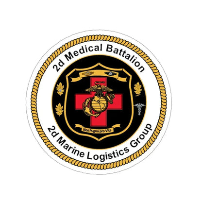 2d Medical Battalion 2d Marine Logistical Group (USMC) STICKER Vinyl Die-Cut Decal - The Sticker Space