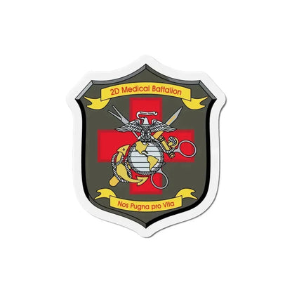 2d Medical Battalion Nos Pugna Pro Vita (USMC) Refrigerator Magnet 4 Inch - The Sticker Space