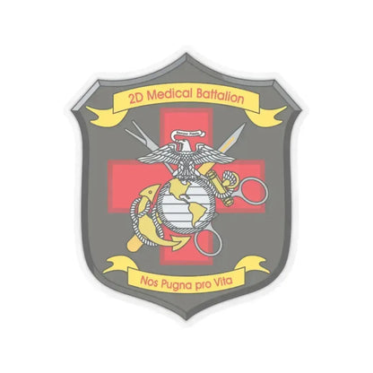 2d Medical Battalion Nos Pugna Pro Vita (USMC) STICKER Vinyl Kiss-Cut Decal 6 Inch Transparent - The Sticker Space