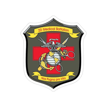 2d Medical Battalion Nos Pugna Pro Vita (USMC) Transparent STICKER Die-Cut Vinyl Decal 6 Inch - The Sticker Space