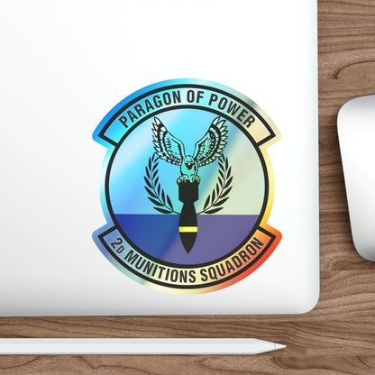 2d Munitions Squadron (U.S. Air Force) Holographic STICKER Die-Cut Vinyl Decal-The Sticker Space