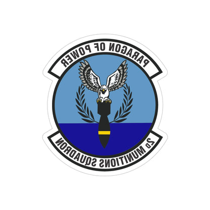 2d Munitions Squadron (U.S. Air Force) REVERSE PRINT Transparent STICKER-6" × 6"-The Sticker Space