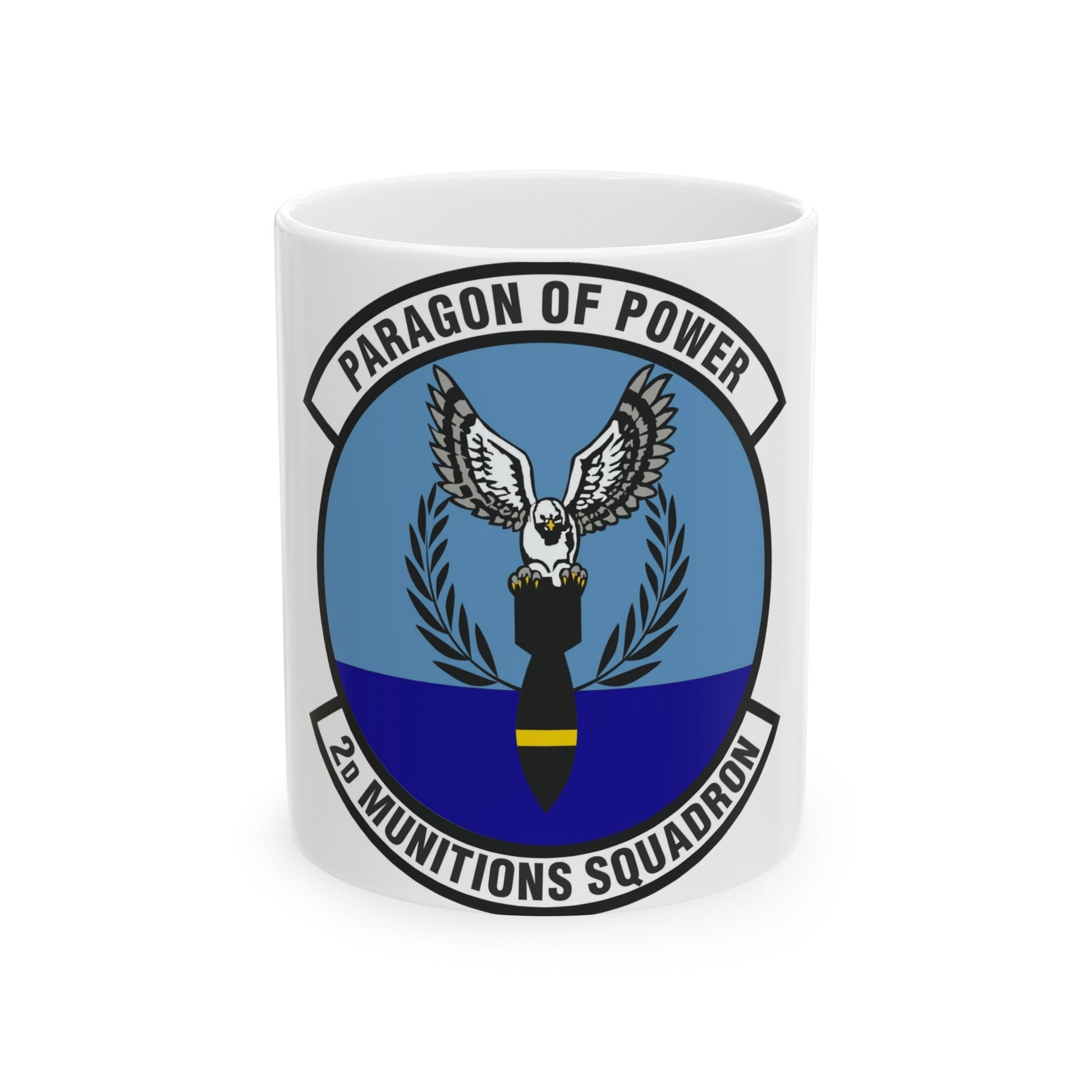 2d Munitions Squadron (U.S. Air Force) White Coffee Mug-11oz-The Sticker Space