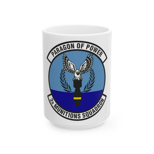 2d Munitions Squadron (U.S. Air Force) White Coffee Mug-15oz-The Sticker Space