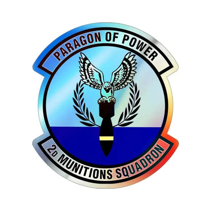 2d Munitions Squadron (U.S. Air Force) Holographic STICKER Die-Cut Vinyl Decal 3 Inch Holographic - The Sticker Space