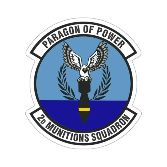 2d Munitions Squadron (U.S. Air Force) STICKER Vinyl Kiss-Cut Decal 2 Inch White - The Sticker Space