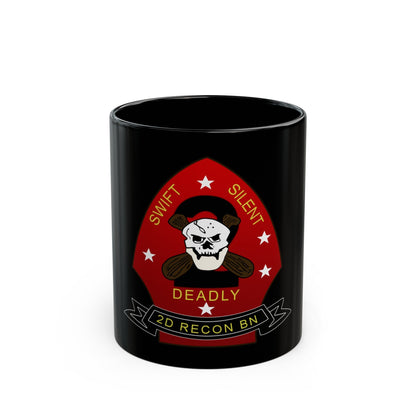 2d Reconnaissance Battalion (USMC) Black Coffee Mug-11oz-The Sticker Space