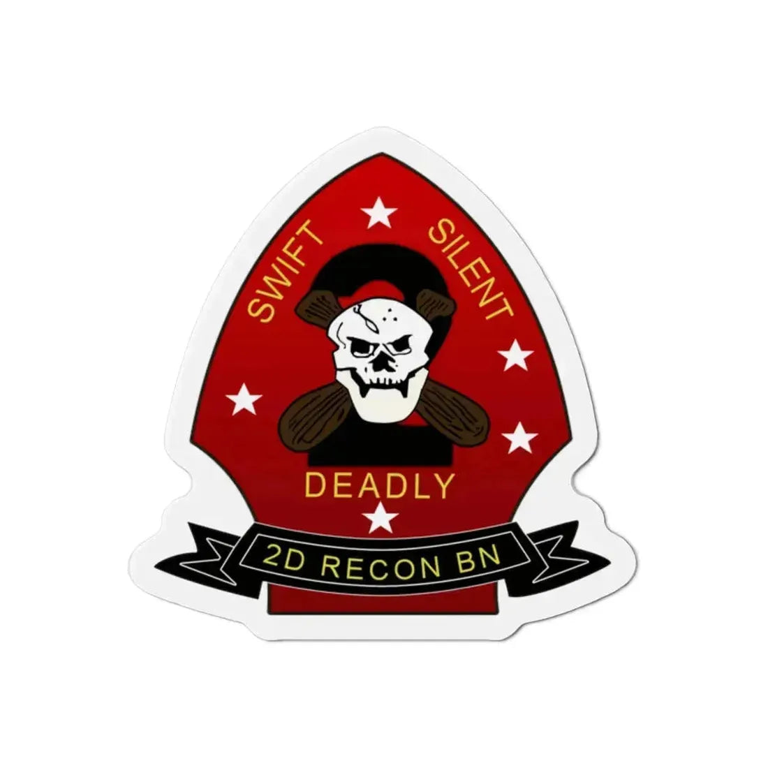 2d Reconnaissance Battalion (USMC) Refrigerator Magnet 2 Inch - The Sticker Space