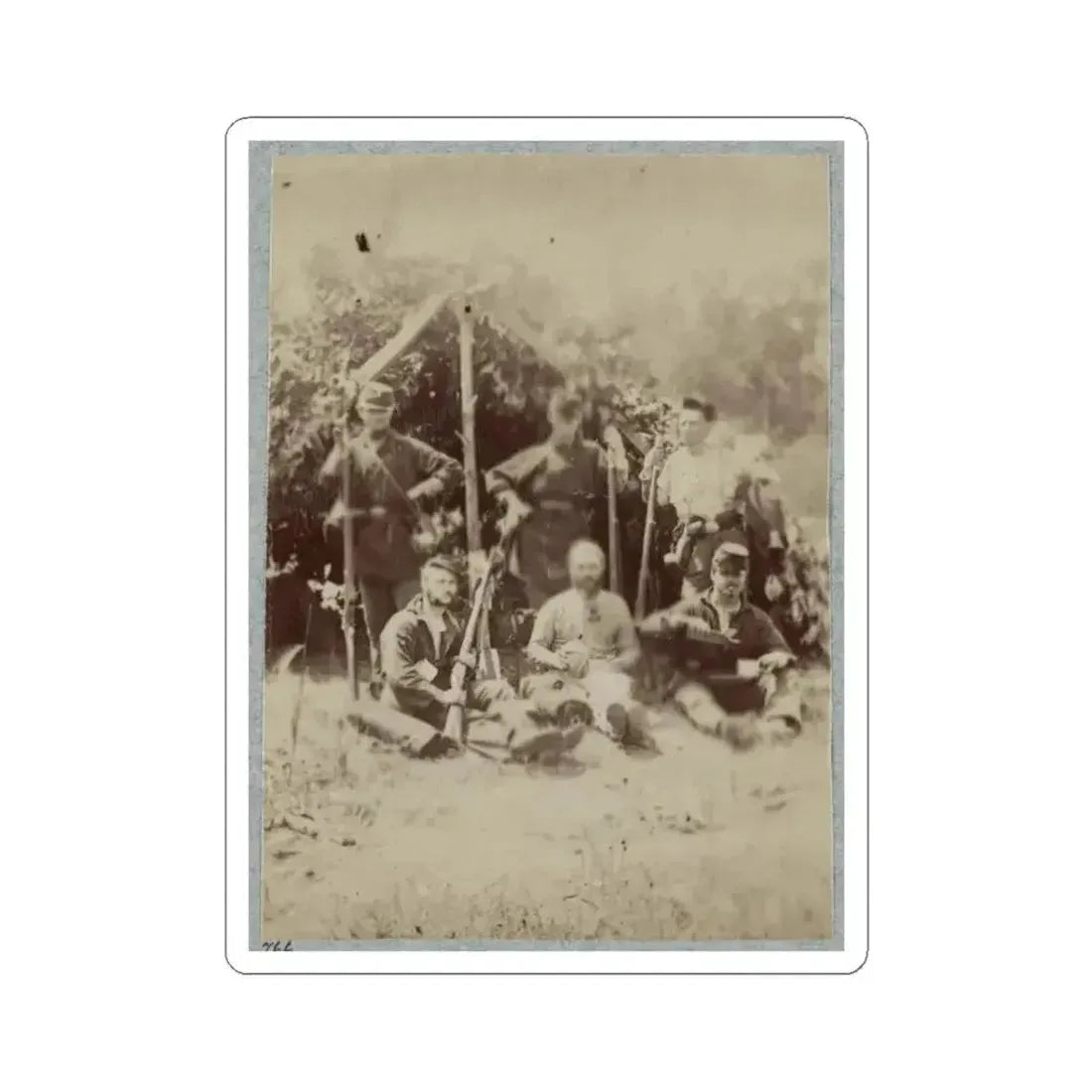 2D Rhode Island Infantry 004 (U.S. Civil War) STICKER Vinyl Kiss-Cut Decal 3 Inch White - The Sticker Space