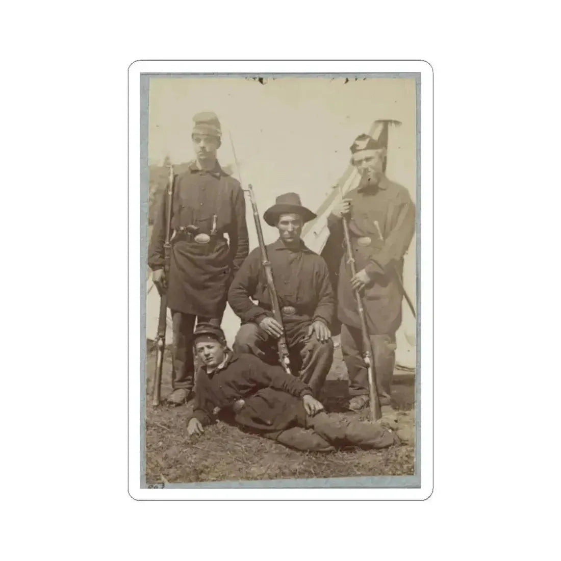 2D Rhode Island Infantry 005 (U.S. Civil War) STICKER Vinyl Kiss-Cut Decal 2 Inch White - The Sticker Space