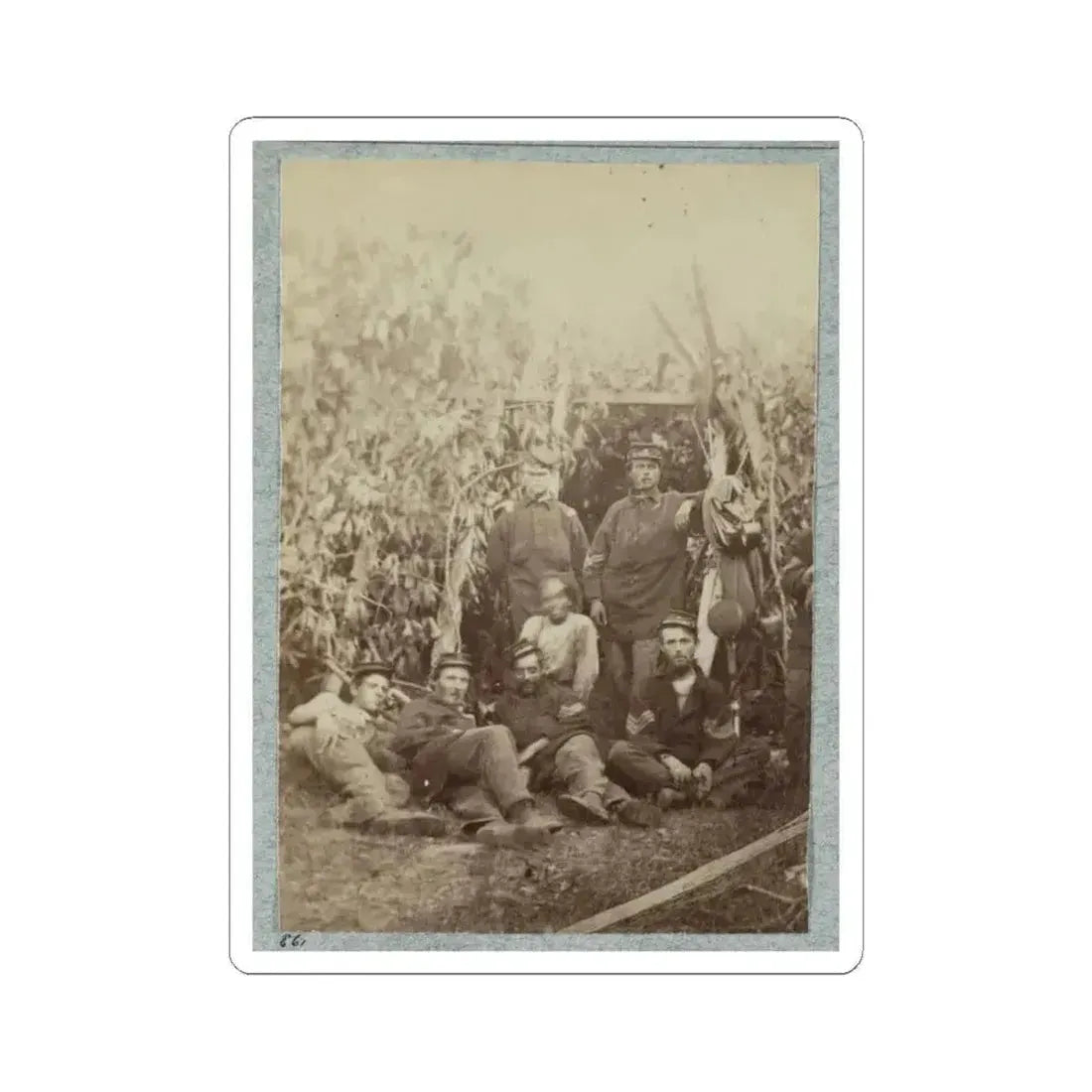 2D Rhode Island Infantry 006 (U.S. Civil War) STICKER Vinyl Kiss-Cut Decal 4 Inch White - The Sticker Space