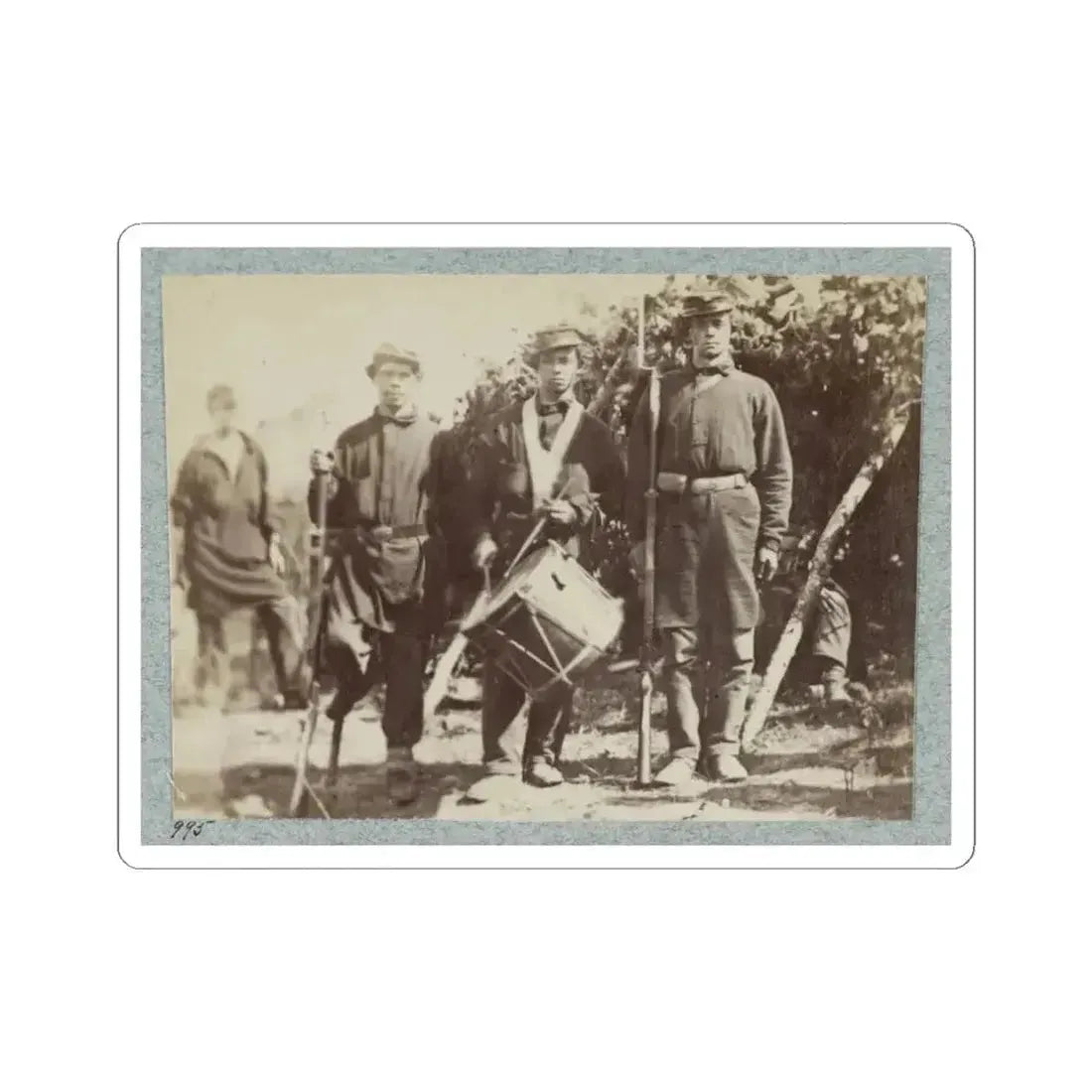 2D Rhode Island Infantry 007 (U.S. Civil War) STICKER Vinyl Kiss-Cut Decal 6 Inch White - The Sticker Space