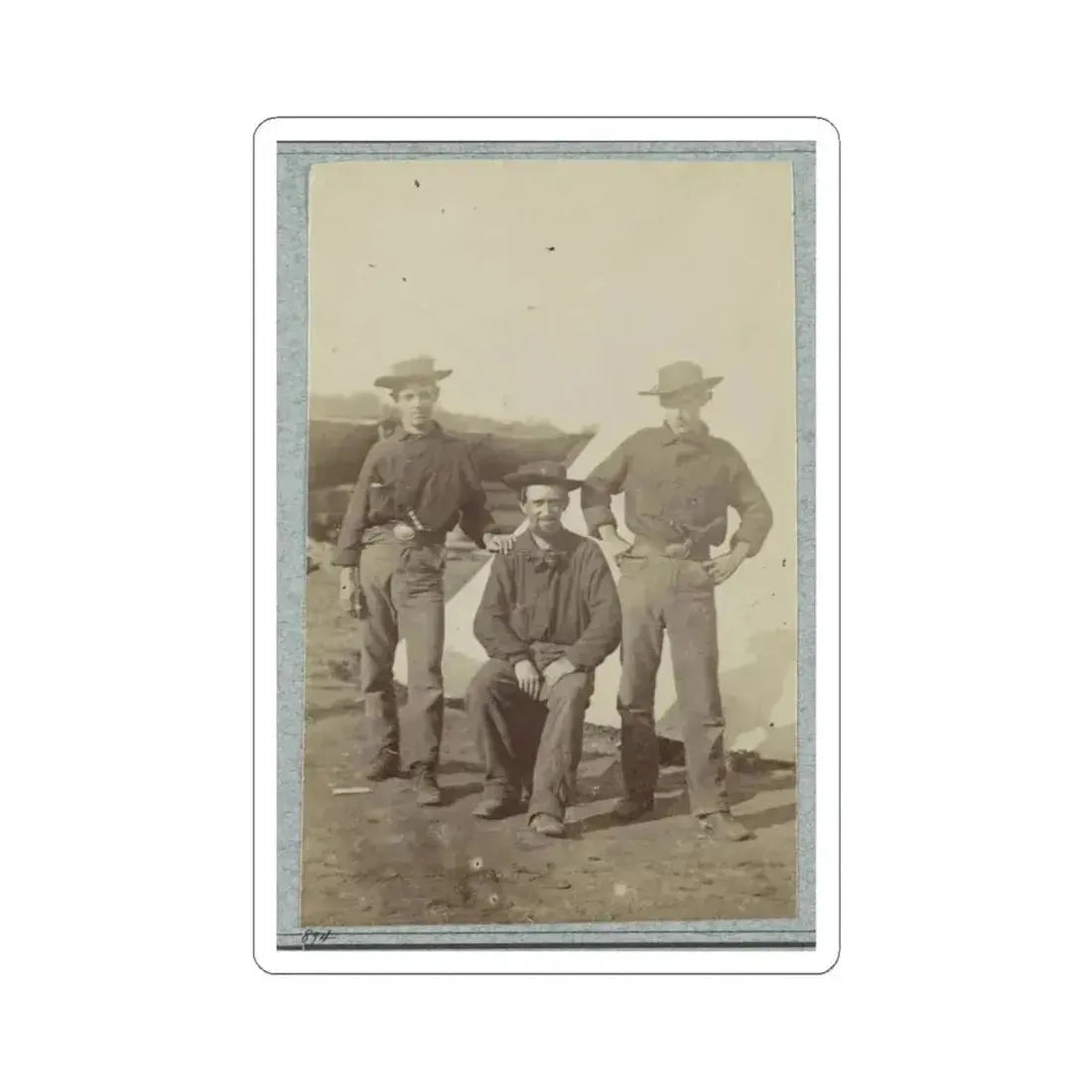 2D Rhode Island Infantry 010 (U.S. Civil War) STICKER Vinyl Kiss-Cut Decal 4 Inch White - The Sticker Space