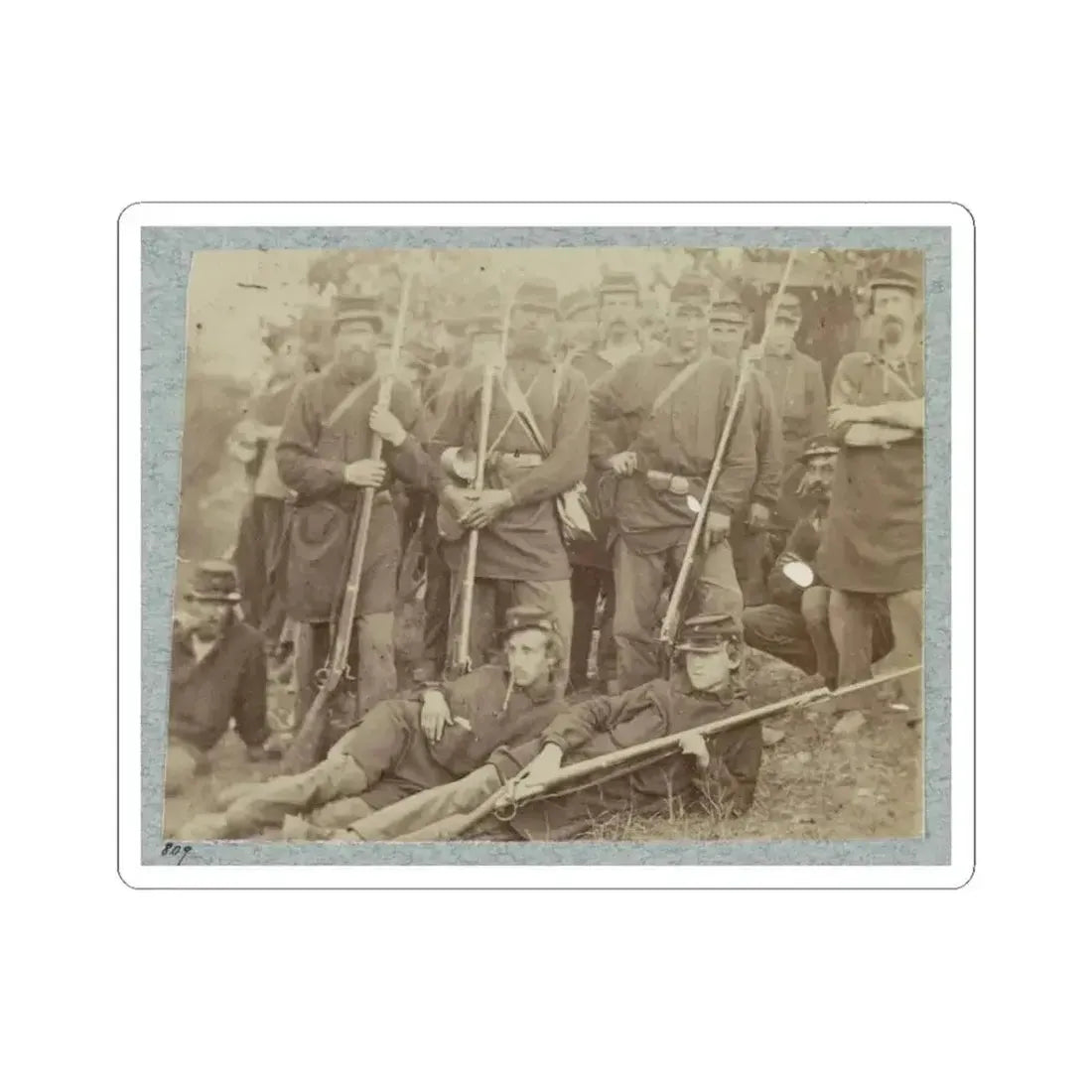 2D Rhode Island Infantry 011 (U.S. Civil War) STICKER Vinyl Kiss-Cut Decal 3 Inch White - The Sticker Space