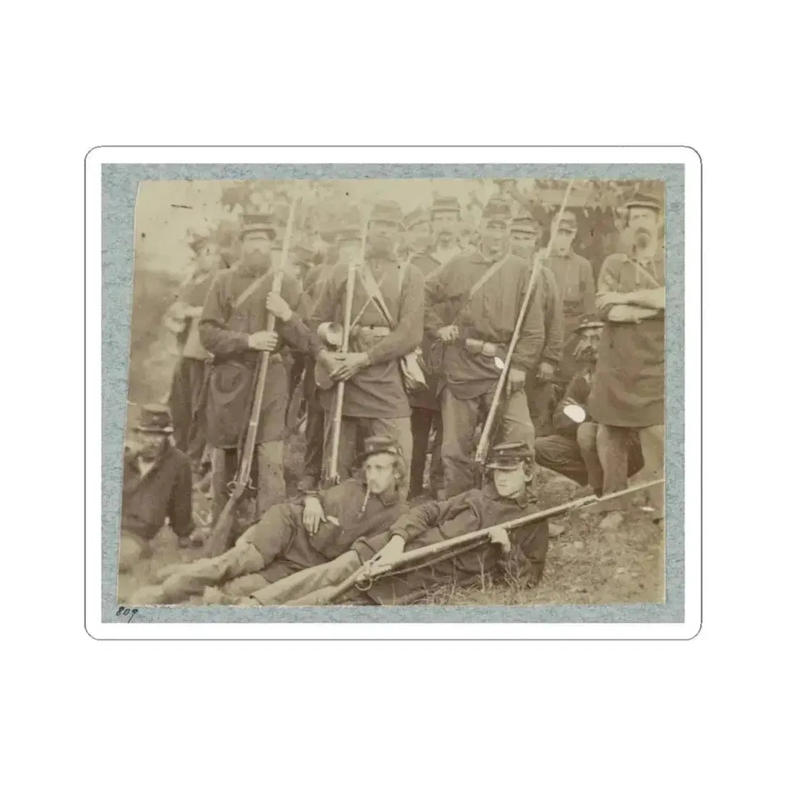 2D Rhode Island Infantry 011 (U.S. Civil War) STICKER Vinyl Kiss-Cut Decal 6 Inch White - The Sticker Space