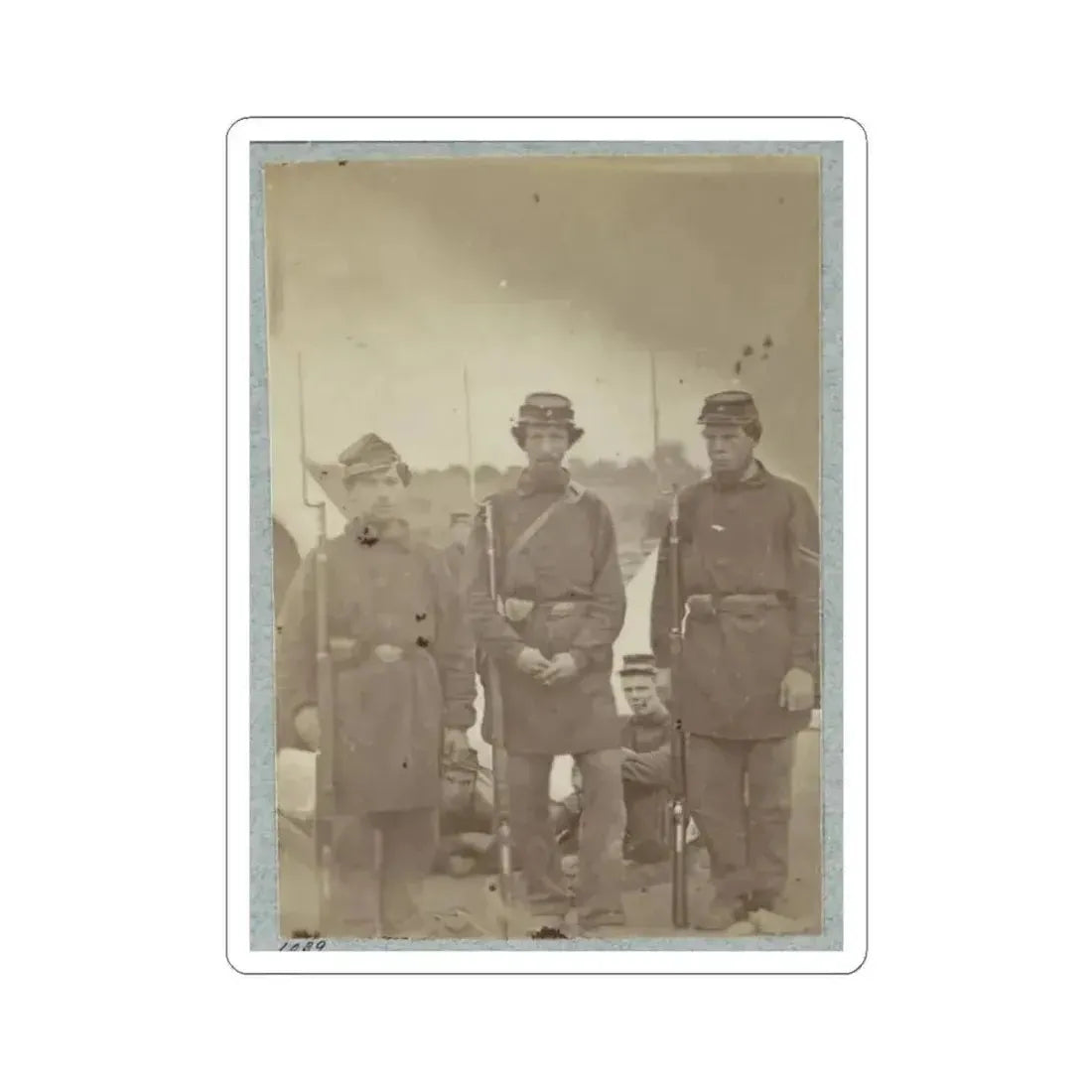 2D Rhode Island Infantry 013 (U.S. Civil War) STICKER Vinyl Kiss-Cut Decal 3 Inch White - The Sticker Space