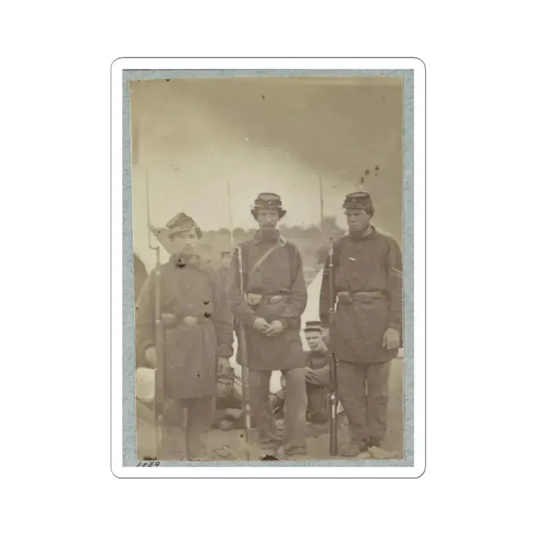 2D Rhode Island Infantry 013 (U.S. Civil War) STICKER Vinyl Kiss-Cut Decal 6 Inch White - The Sticker Space