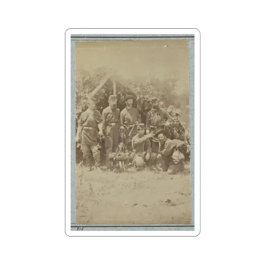 2D Rhode Island Infantry 015 (U.S. Civil War) STICKER Vinyl Kiss-Cut Decal 4 Inch White - The Sticker Space