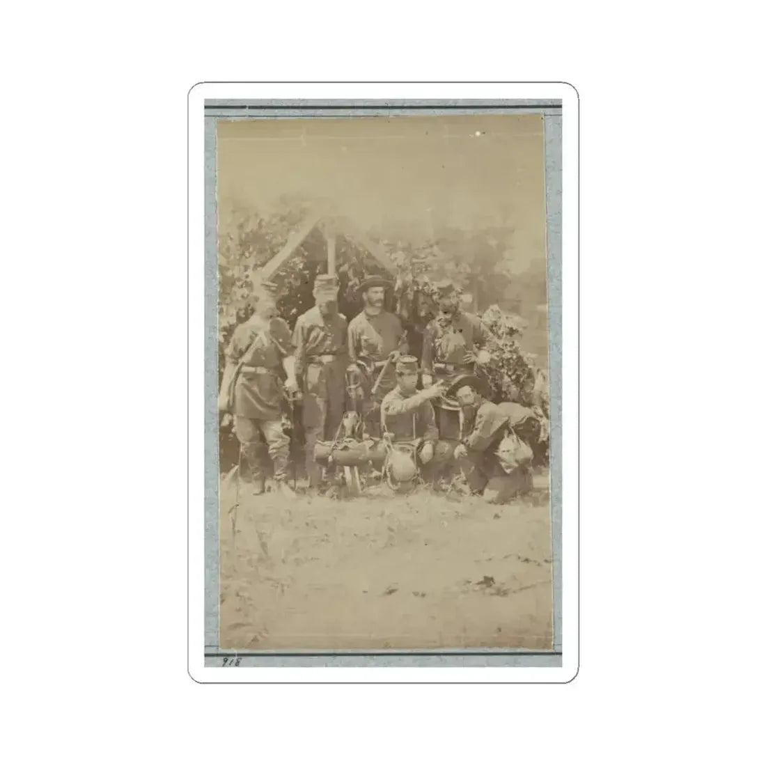 2D Rhode Island Infantry 015 (U.S. Civil War) STICKER Vinyl Kiss-Cut Decal 6 Inch White - The Sticker Space