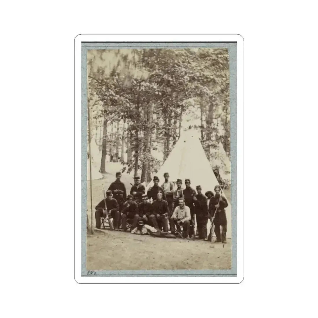 2D Rhode Island Infantry 016 (U.S. Civil War) STICKER Vinyl Kiss-Cut Decal 6 Inch White - The Sticker Space