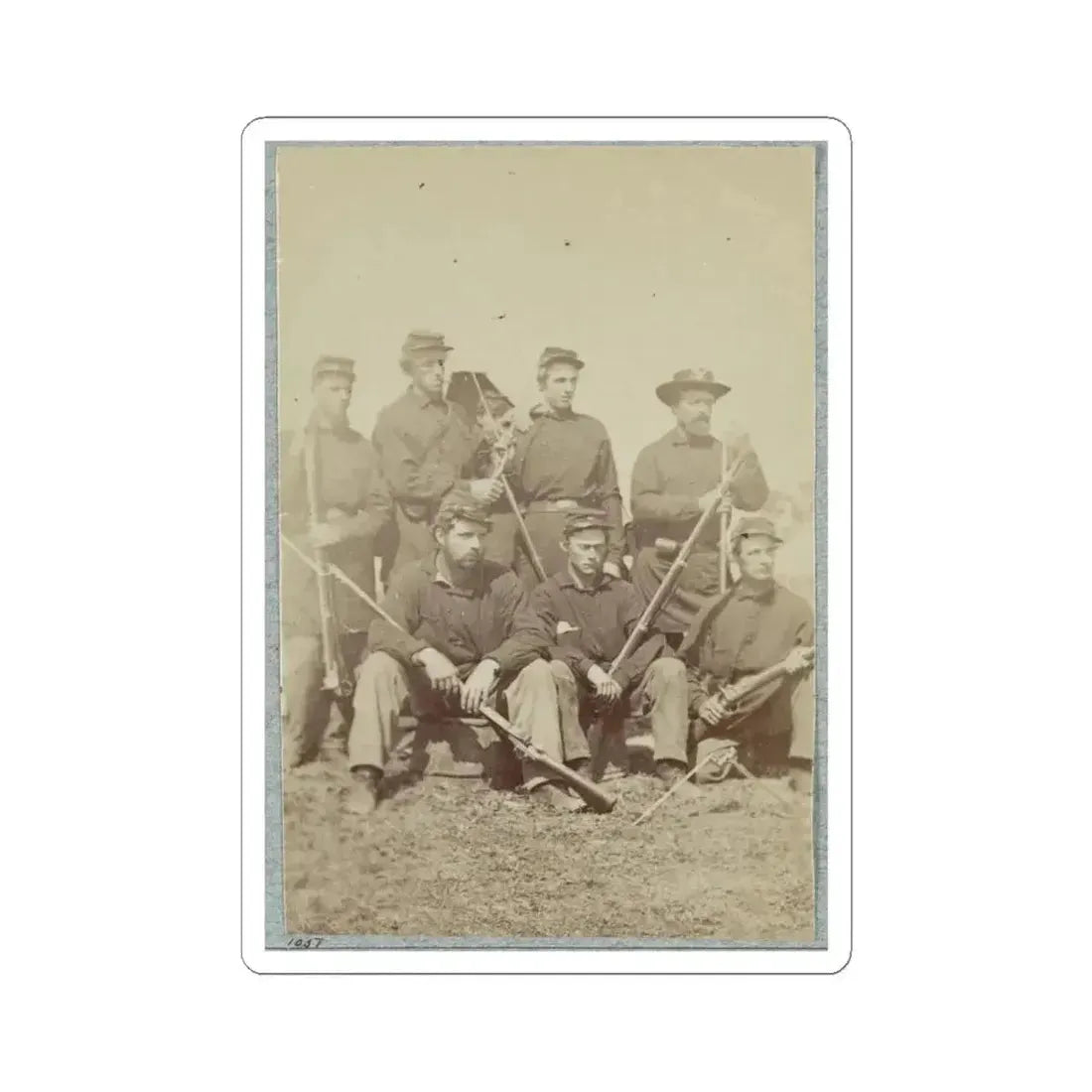 2D Rhode Island Infantry 020 (U.S. Civil War) STICKER Vinyl Kiss-Cut Decal 6 Inch White - The Sticker Space