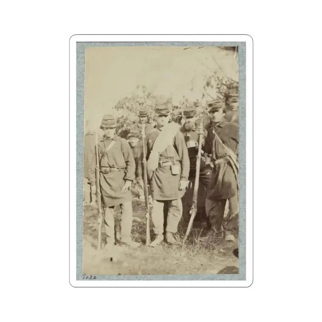 2D Rhode Island Infantry 021 (U.S. Civil War) STICKER Vinyl Kiss-Cut Decal 4 Inch White - The Sticker Space