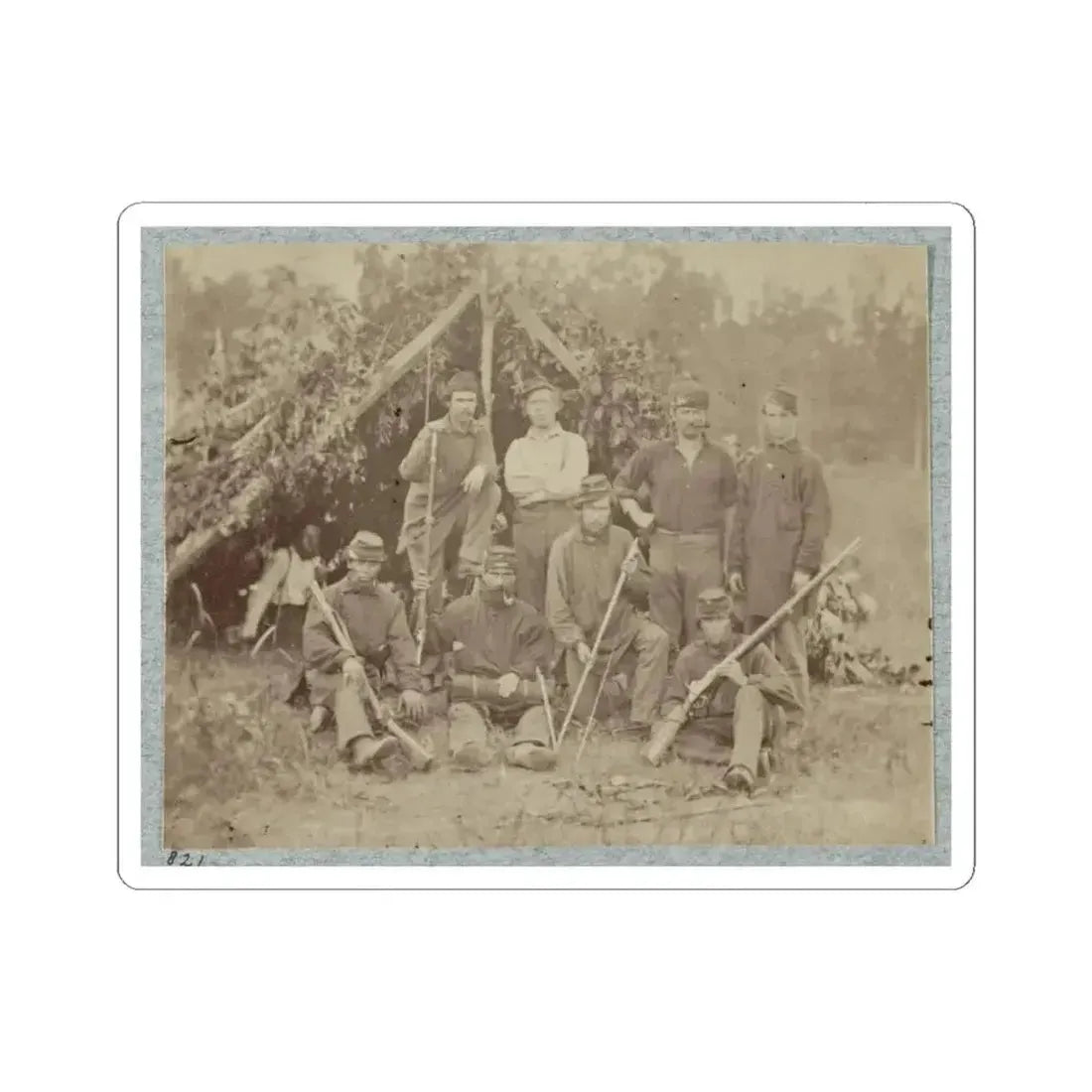 2D Rhode Island Infantry 022 (U.S. Civil War) STICKER Vinyl Kiss-Cut Decal 4 Inch White - The Sticker Space