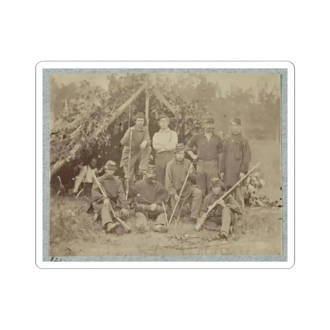 2D Rhode Island Infantry 022 (U.S. Civil War) STICKER Vinyl Kiss-Cut Decal 6 Inch White - The Sticker Space