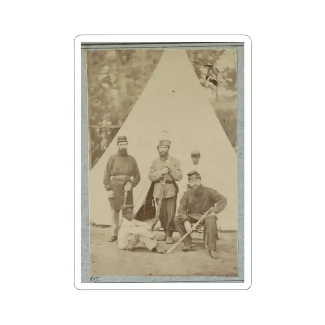 2D Rhode Island Infantry 024 (U.S. Civil War) STICKER Vinyl Kiss-Cut Decal 2 Inch White - The Sticker Space