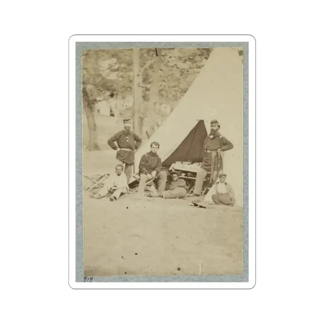 2D Rhode Island Infantry 025 (U.S. Civil War) STICKER Vinyl Kiss-Cut Decal 6 Inch White - The Sticker Space