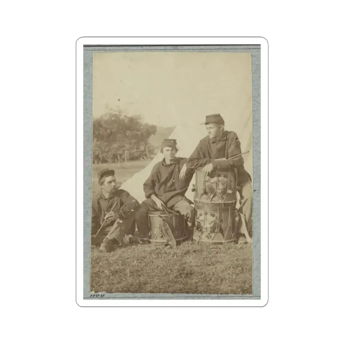 2D Rhode Island Infantry 028 (U.S. Civil War) STICKER Vinyl Kiss-Cut Decal 3 Inch White - The Sticker Space