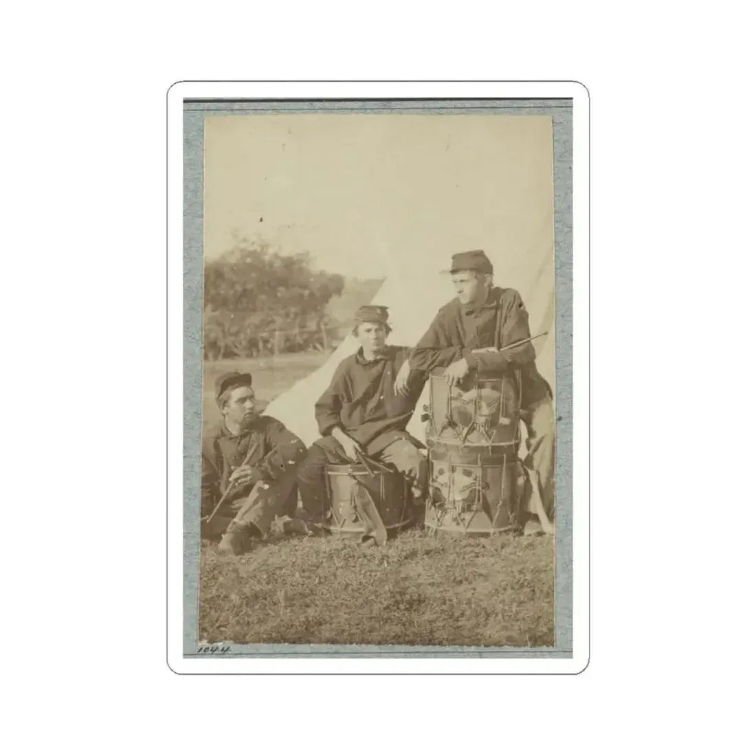 2D Rhode Island Infantry 028 (U.S. Civil War) STICKER Vinyl Kiss-Cut Decal 4 Inch White - The Sticker Space